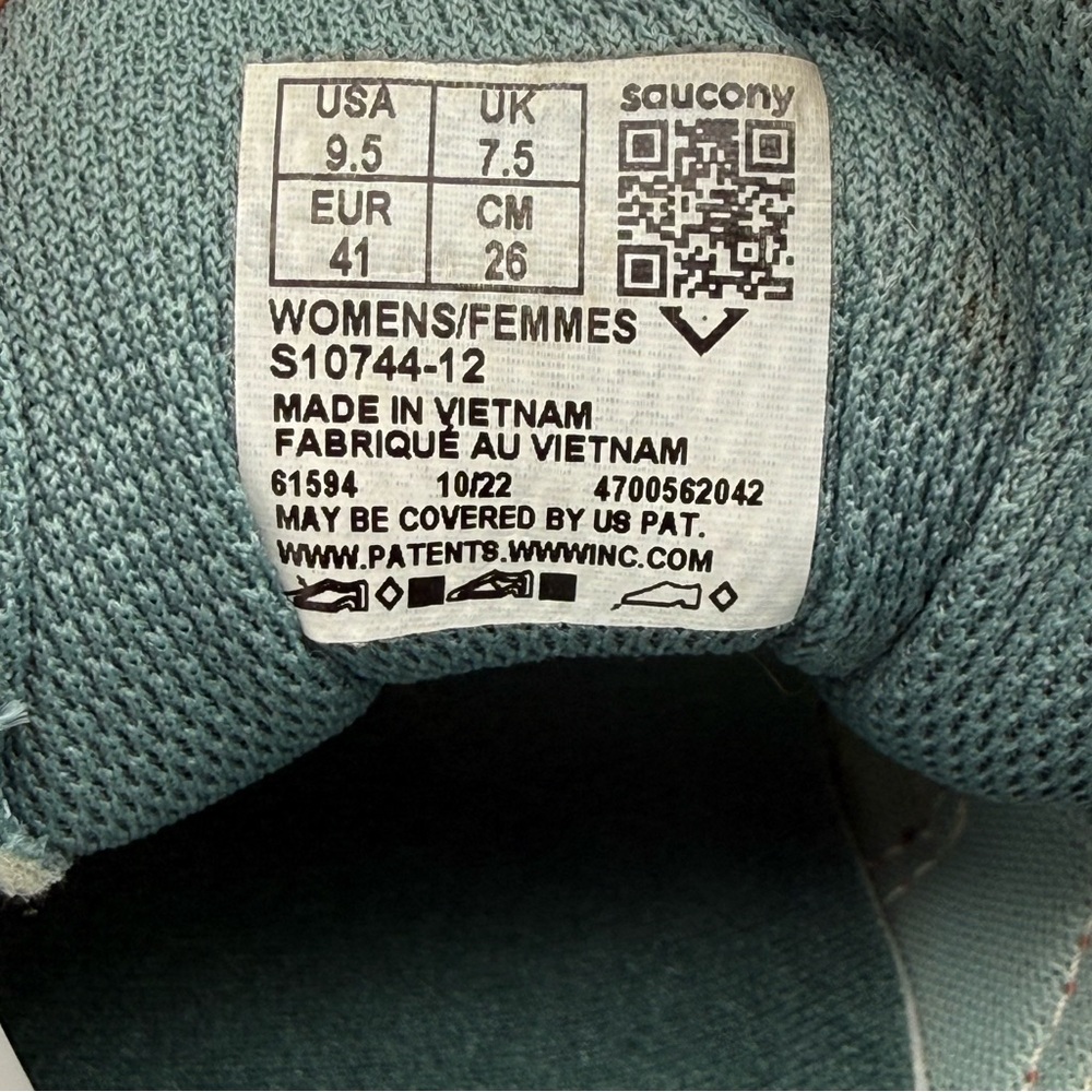 Women’s Saucony Excursion TR16 Mint Blue Pink Trail Athletic Sneakers Size 9.5 - Picture 8 of 8